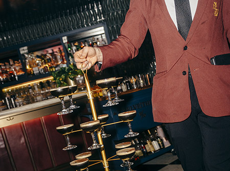 Tower of espresso martinis 